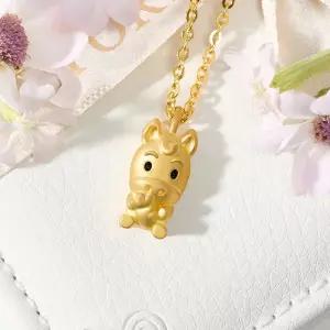 [뽀르띠] 순금 24K 3.75g 말띠 당근말 돌목걸이