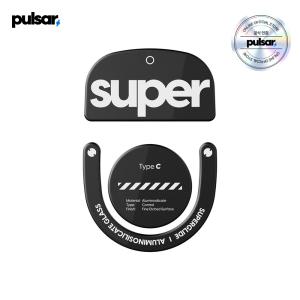 [국내인증점] 펄사 로지텍 GPRO X 슈퍼라이트2 전용 슈퍼글라이드 글라스 마우스피트 블랙색상 Type-C 무광