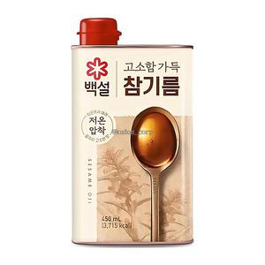백설 고소함 가득 참기름 450ml x 3개