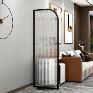 불투명파티션 유리가벽 스크린 골드프레임 가림막 180cm 칸막이 공간분리