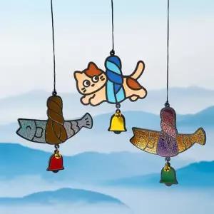 eva 액막이 도어벨 만들기 풍경종 만들기재료 현관문 인테리어소품 현관 미니종 행운부적 액막이명태 포일아트