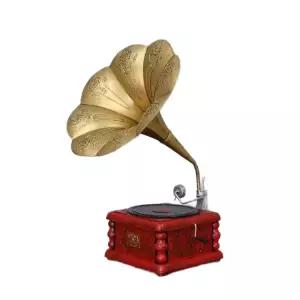 레트로 빈티지 레코드 플레이어 턴테이블 구형 축음기 대형 엔틱 스피커