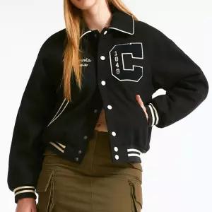 [후아유] 여성 숏 바시티 자켓 (패딩안감) (WHJJD4T33F-T)