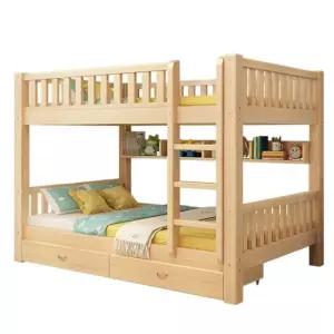 원목 이층침대 공간활용 수납 침대 기숙사 계단 서랍형침대