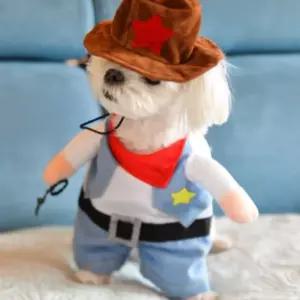 강아지 생일 파티 카우 보이 의상의류 강아지옷 애견 패션 반려견 할로윈 애완견