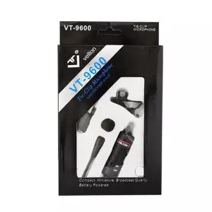 핀마이크 고감도 방송용 유튜브 BJ VT-9600용 1인 유투 방용 클립 휴대용 컴퓨터 강의