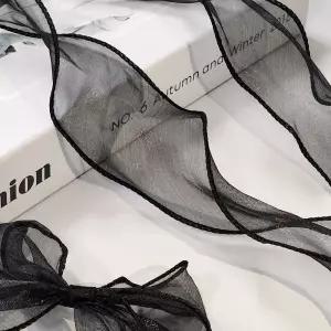 망사 포장 리본 블랙재료 선물도구 다용도 집들이