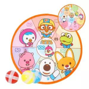 바니랜드 스포츠완구 뽀로로 소프트 양면 다트 캐치볼 게임 놀이 공놀이 야외장난감 야외 찍찍이 야구 캠핑