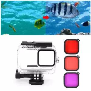 고프로 히어로 11 10 9 호환 방수 케이스 레드 필터카메라 방수팩 액션캠 커버 카메라 다용도