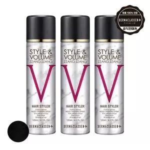 더마클라센 스타일앤 볼륨짱짱 흑채 스프레이 블랙 120ml x3