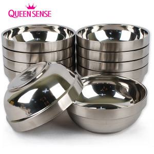 세신 BOO 스텐 이중 탕기-10개세트 면기 냉면기 스텐그릇 식당 업소 국그릇 갈비탕 칼국수 비빔기 우동기