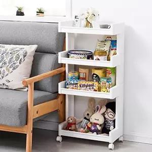 [라이프토템]라이프토템 하프 이동식 플라스틱 4단 화이트_8517-ik