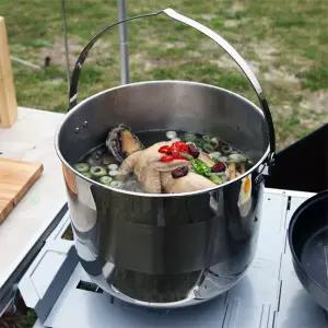 제드 캠쿡버킷 대용량 단체 캠핑 304 스텐 대형 솥 버킷