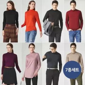 [훼르자][7종세트] 남여 반폴라 데일리 티셔츠