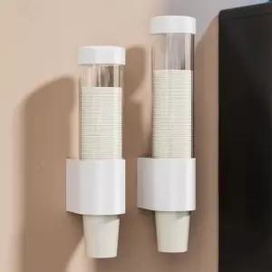 원터치 컵 디스펜서 거치대 컵 보관함 컵걸이 자동종이컵홀더 종이컵보관통 종이컵보관함