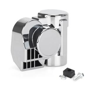 오토바이 자동차 보트 ATV 크롬 유니버설 150DB 12V 경적 강력한 듀얼톤 컴팩트 전기 에어 혼