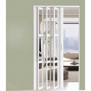 자바라 폴딩도어 투명 반투명 16하부 파티션 없음(5색) 칸막이 단열 1번 레일