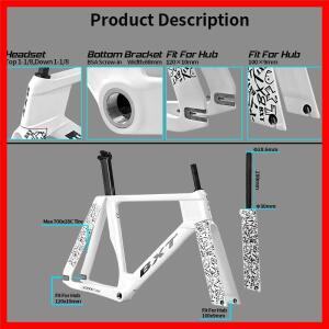 BXT 뉴 카본 트랙 프레임 픽시 트랙 자전거 카본 파이버 프레임 TRC-195 싱글 스피드 트랙 프레임셋 700Cx2