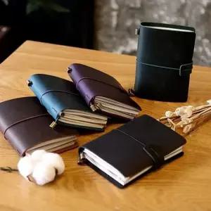 5color 가죽 메모 노트 여행 일기장 수첩 가죽 빈티지 일기장 5color