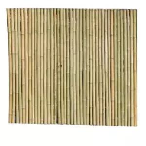 대나무 울타리 펜스 조화 가림막 마당 베란다 옥상 방부목 휀스 파티션 2m