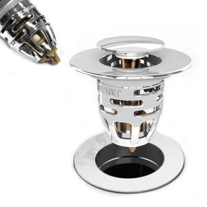 세면대 원터치 팝업 트랩 마개 보급형 자동 캡 팜업