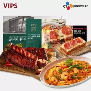 [VIPS] 빕스 스파이시 폭립 1개+쉬림프 로제 파스타 1개+피자 1개 COL01169