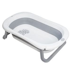 톨스토이 거치대 접이식 엉덩이 미끄럼방지 처리 샤워기 유아욕조_화이트그레이