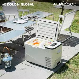 알피쿨 AK25 화이트에디션 차량용냉장고 캠핑냉장고 코오롱수입 정식AS 냉동고 야외용 차박용