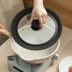 다용도 멀티뚜껑냄비 덮개 실리콘 팬덮개 후라이 프라이 뚜껑