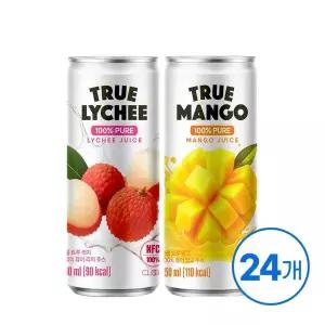 [NS홈쇼핑]클룹 트루 퓨어 주스 250ml 24입 2종 택 1 (리치/망고)[35669614]