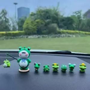현이몰 자동차 꾸미기 개구리8p세트 피규어 인형 차량용 악세 차량용품 자동차악세사리 자동차꾸미기