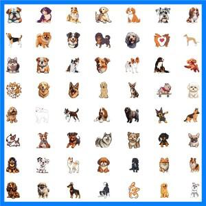 10/55/110PCS 귀여운 애완견 스티커 낙서 방수 스티커 어린이 장난감 선물 Kawaii 장식 스크랩북 스쿠터 가