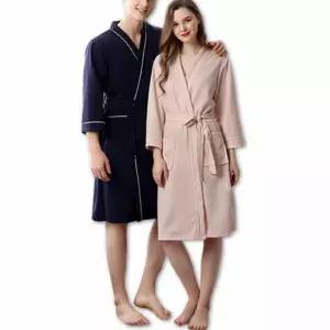 골프용 와플 패턴 커플 목욕가운 사우나 샤워 로브