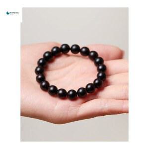 흑단 단주 염주 불교용품 원목 홍주 육자진언 흑요석 불교염주 소원성취 종교용품 불교 비휴