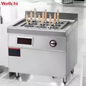 웰치 인덕션해면기 면렌지 9구 업소용 면삶는기계 라멘 사각 국수 우동 15KW