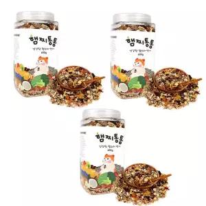 [애니몰파크]햄찌 통통 햄스터 먹이 600g 3개 사료 간식