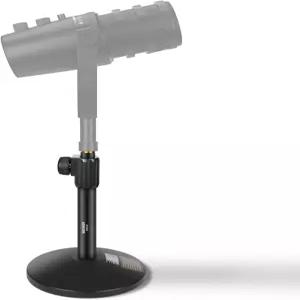 NEWER 데스크 마이크 스탠드 38인치에서 58인치 상단 솔로캐스트 하중 호환되는 MS014 테이블 쿼드캐스트