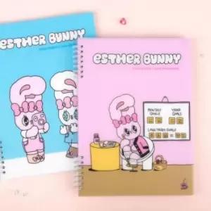 [문구] 에스더버니 쓰기 편한 노트 캐릭터 학생 필기 공책