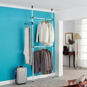 조립 기둥 2단 행거 견고한 천장파이프 벽고정행거