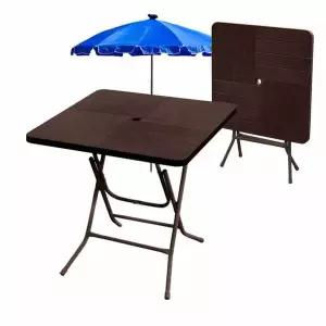고깃집테이블 야시장 정원 파라솔 1개 캠핑용 대학교 축제