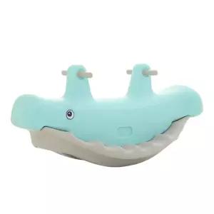 2인용 대왕고래 흔들말 놀이터 시소 바이킹 균형 작은 고래 실내운동 마카