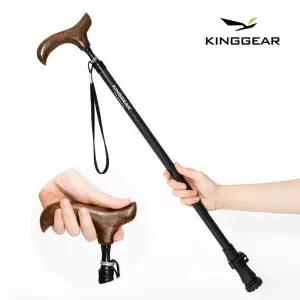 킹기어 KG-W1B 초경량 카본스틱 어르신 보행보조 노인 지팡이 높이조절 할아버지 할머니 의료용 지팡