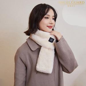 엔젤가드 USB 발열목도리 쁘띠 밍크머플러 전기 온열 히팅 페이크 퍼 방한 겨울