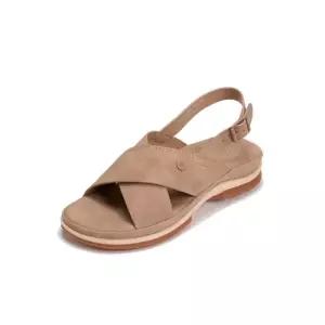 [롯데백화점]에스콰이아 여성화 쿠션UP 발편한 논슬립 컴포트 샌들 4cm (구두헤라+양말증정) EQEMSD871