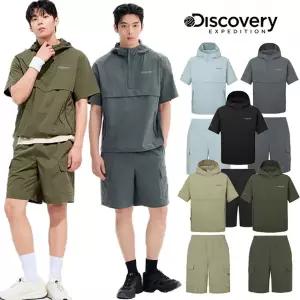 [디스커버리] DXTR7E053 DXTB7G053 남여공용 프레시벤트 폴튼 트레이닝 아노락 반팔 반바지 세트