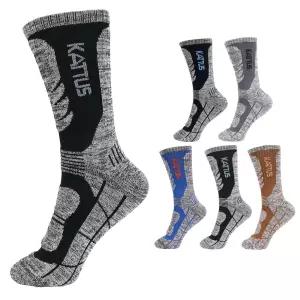 카투스 등산양말 작업양말 5족 1세트 혼합 3중보강 작업용 안전화 통풍 이중바닥 장목5족