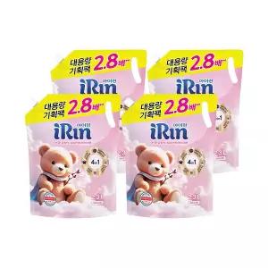 아이린 파우더 코튼 섬유유연제 2.3L, 4개