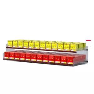 담배 매대 진열대 담배진열장 가판대 (40cm 선반 6열 아크릴 3층 10팩 38.5cm)