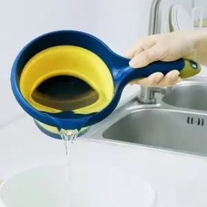 접이식 바가지 욕실 목욕 청소 폴딩 손잡이 대야 (WFKAIG8)