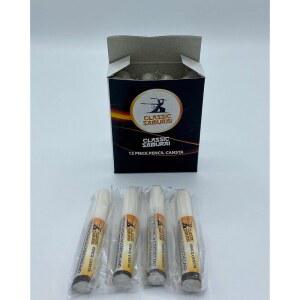 클래식 사무라이 스팁틱 펜 타입 전통 면도 컷 명반 블록 12팩